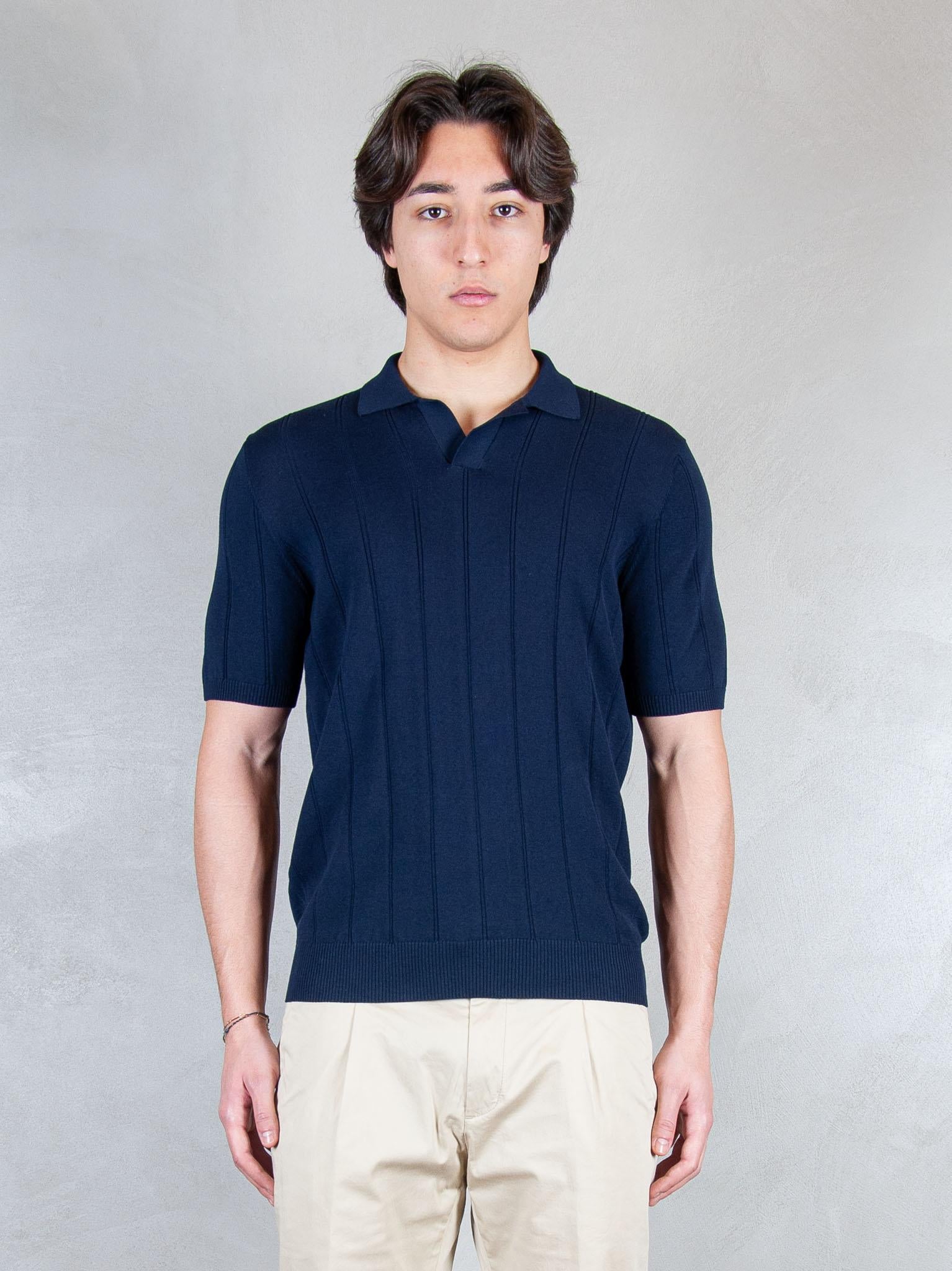 Luigi Gentile Maglia Polo Capri Gessata LG1358 90 Luigi Gentile 