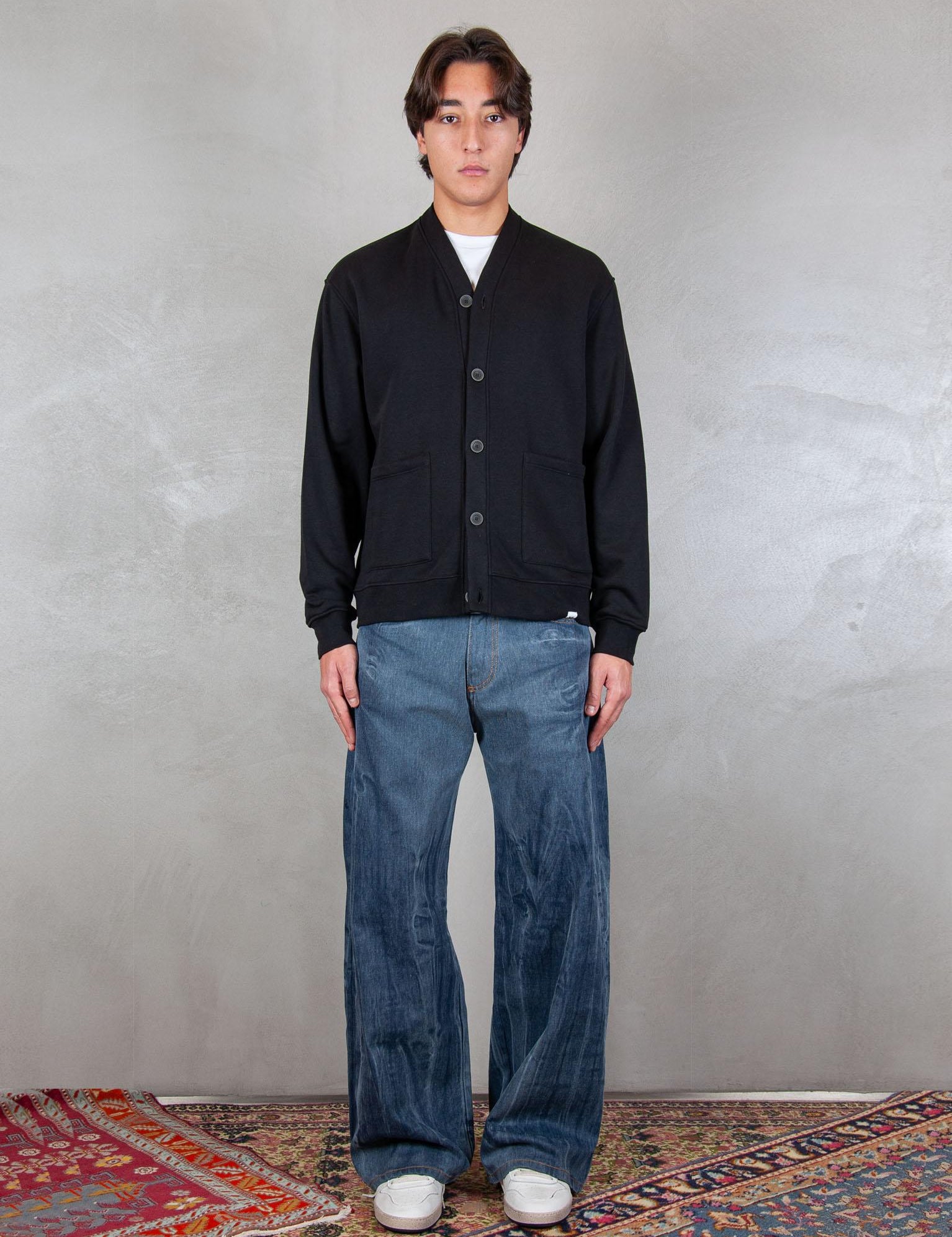 >Seattle cardigan SW026FL NERO WOC 