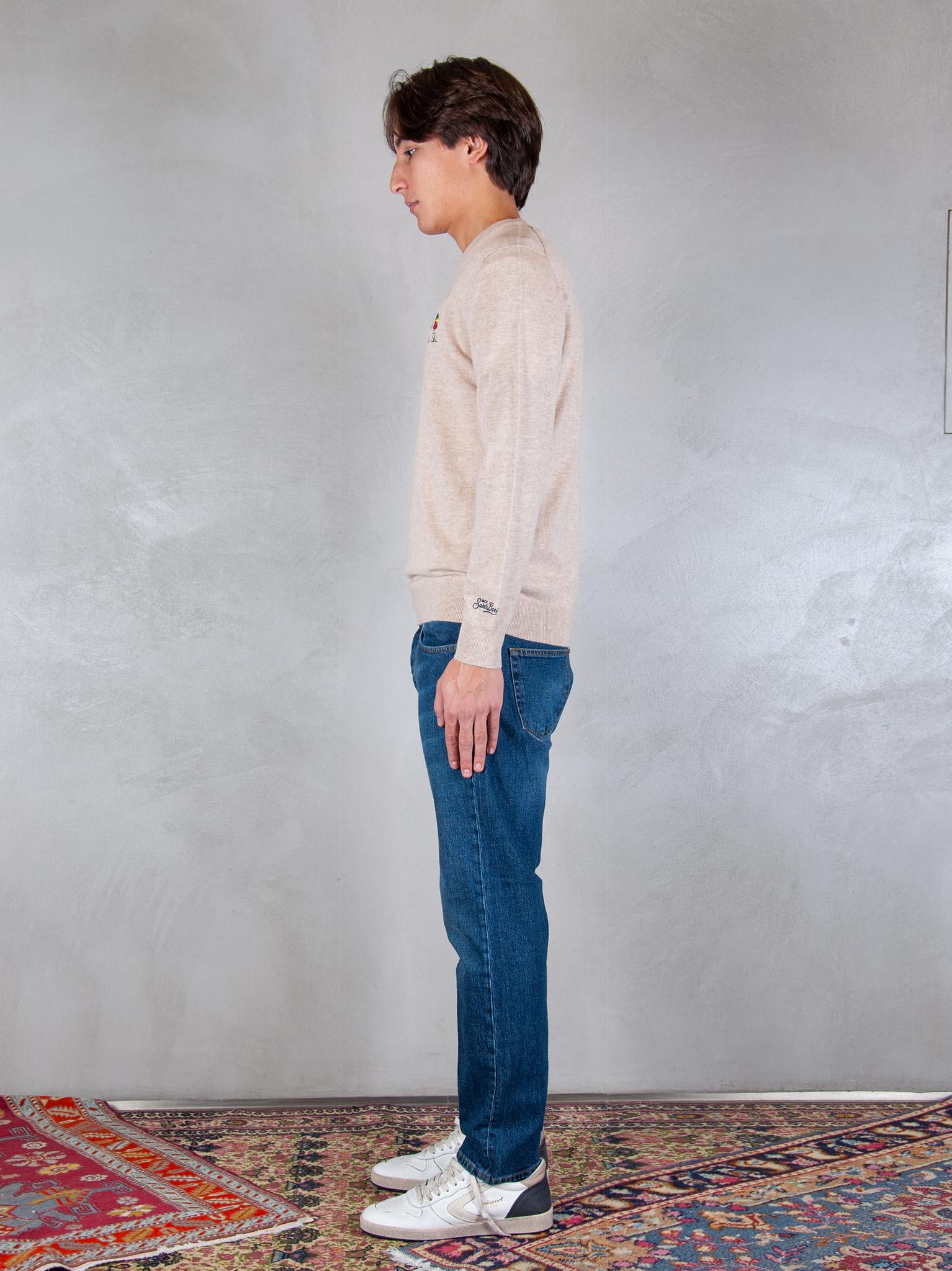 MC2 Saint Barth maglia Heron embroyed wool HER0024 03104I MC2 St Barth 