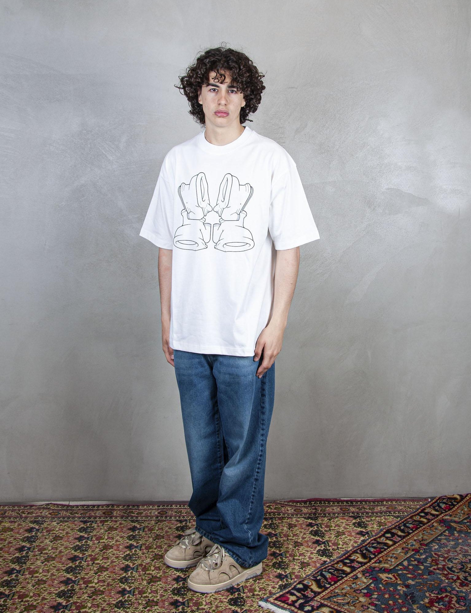 >Sanitary Date Tee 12TS001 WHITE TTT 