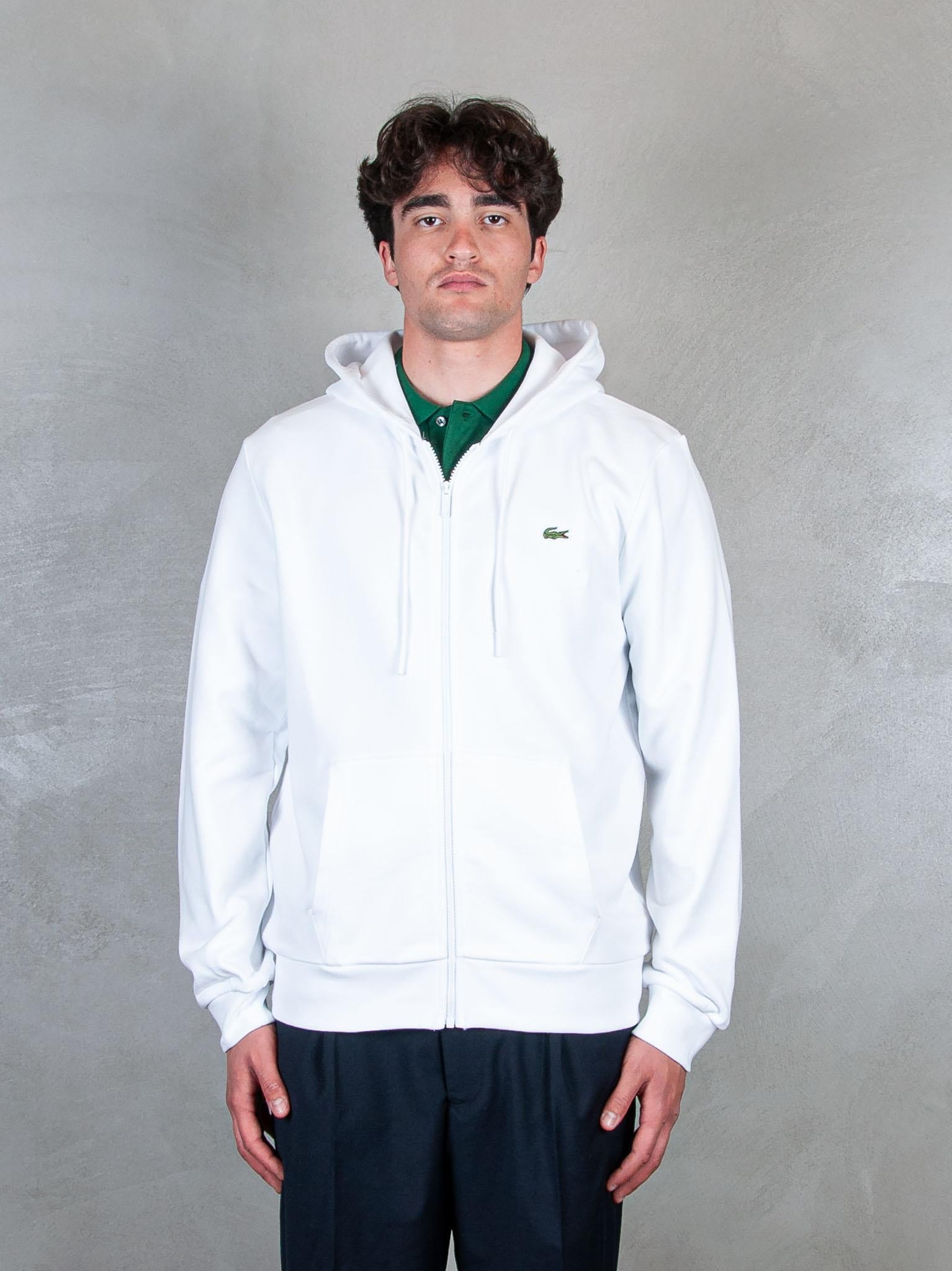 Lacoste Felpa cappuccio con zip SH9809 001 Lacoste 