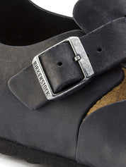 Birkenstock <BR/>London LONDON OILED LTHR-BLACK Birkenstock 