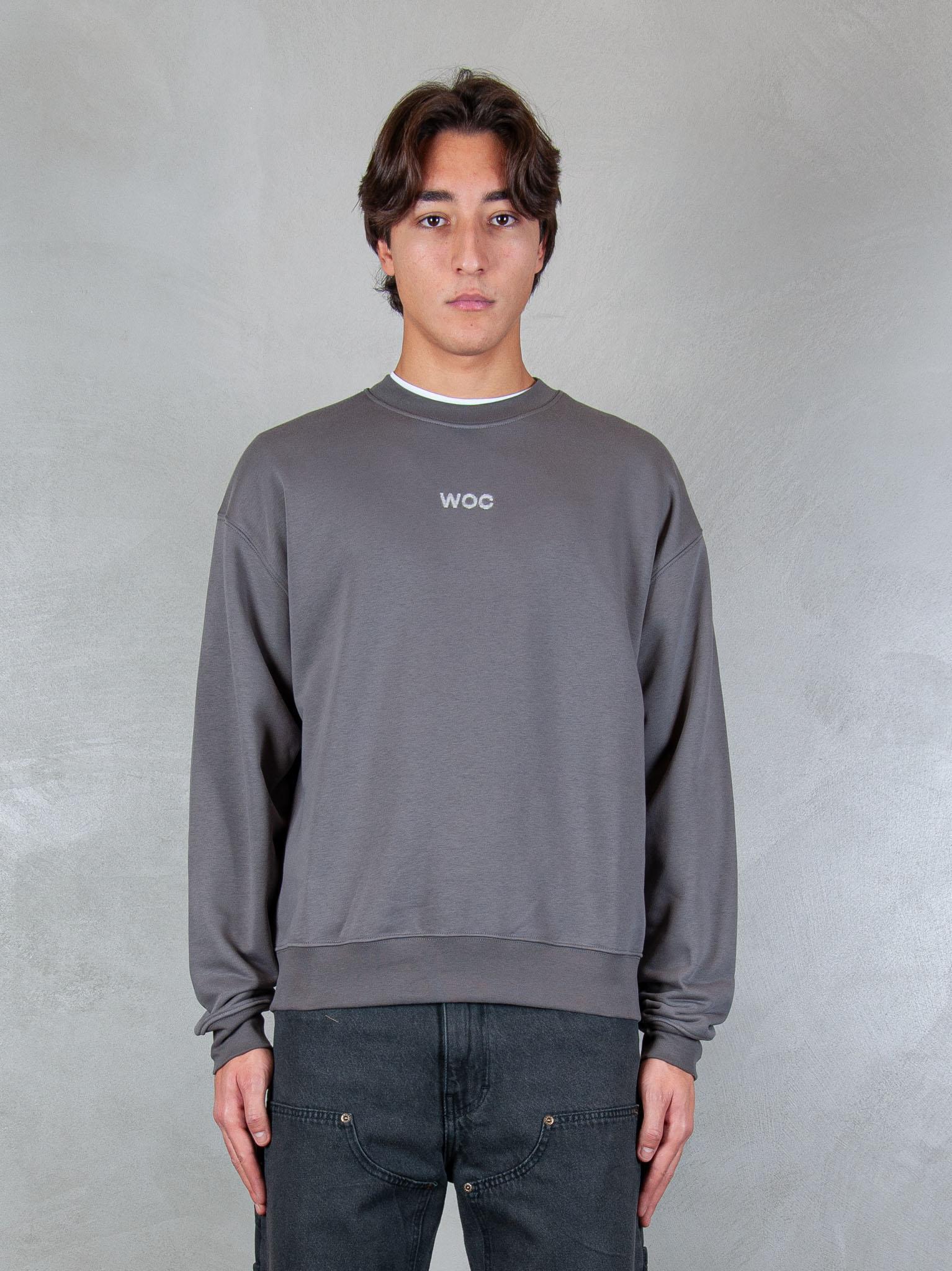 Woc felpa Atlanta crewneck SW021FL GRIGIO WOC 