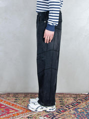 Parra Jeanst <BR/>Moto stitcher 55180 BLACK Parra 