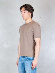 Seinse Tshirt <BR/>Doppio Collo Taglio Vivo TE3304 FANGO Seinse 