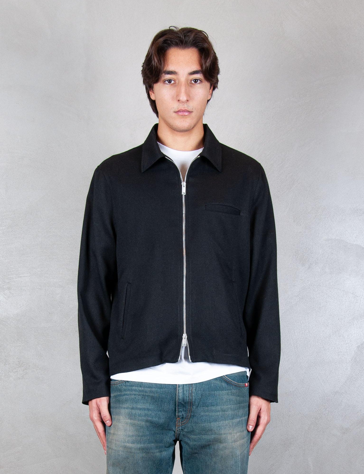 >Overshirt zip GIU3472 NERO I'm Brain 