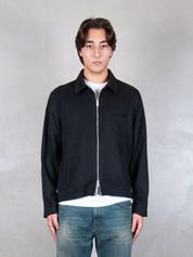 I'M Brian <BR/>Overshirt zip GIU3472 NERO I'm Brain 