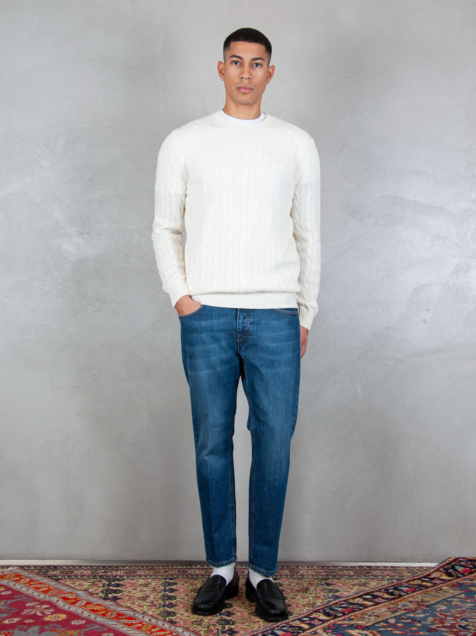 Luigi Gentile Maglia Girocollo Treccia LG1202 02 Luigi Gentile 