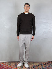 Luigi Gentile Maglia <BR/>Girocollo Treccia LG1202 15 Luigi Gentile 