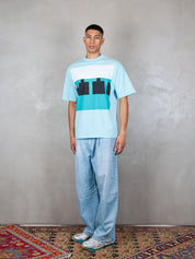 TTT T-Shirt <BR/>Block Logo 13TS008 BLUE TTT 
