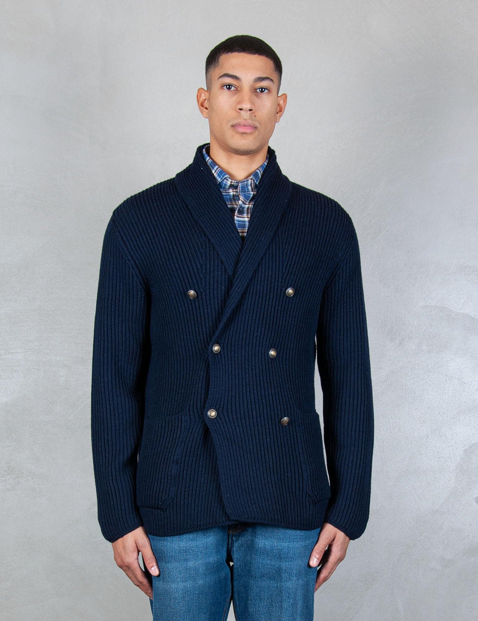 >Giacca Cardigan Doppiopetto LG1180 90 Luigi Gentile 