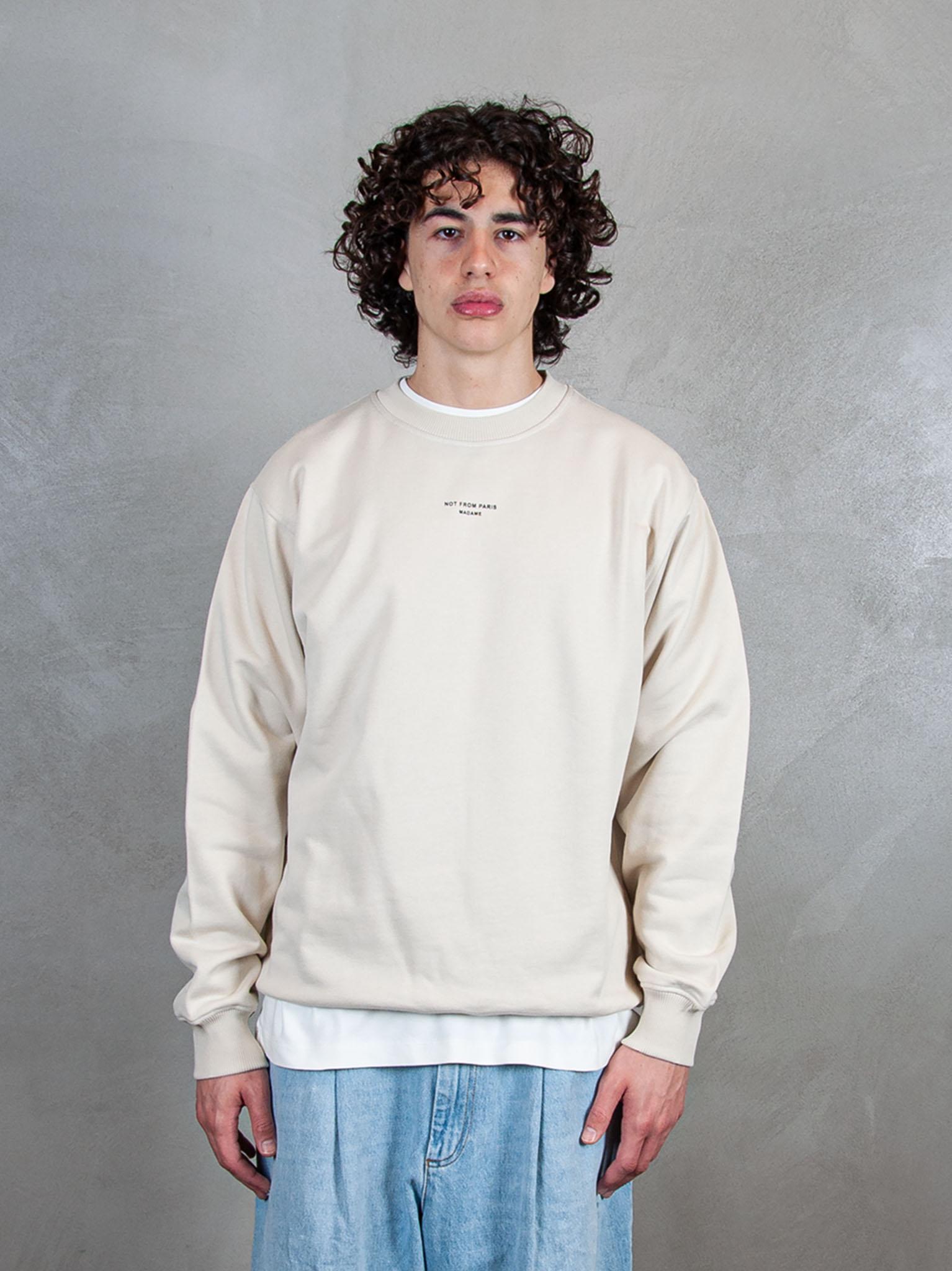 Le Sweatshirt Slogan Classique SW148-CO127 MT Drôle De Monsieur 