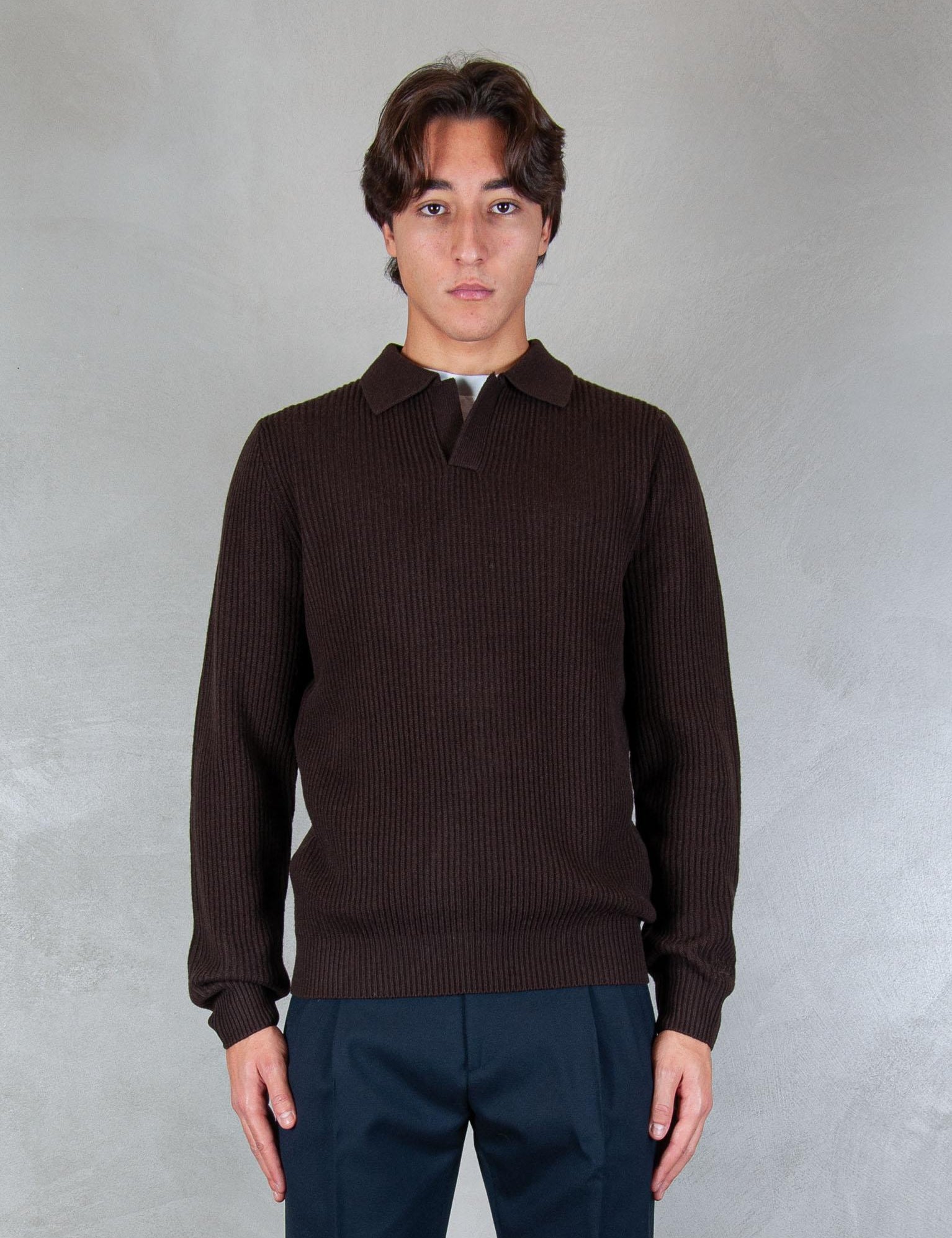 >Downing polo wool DOW0002 00029I MC2 St Barth 