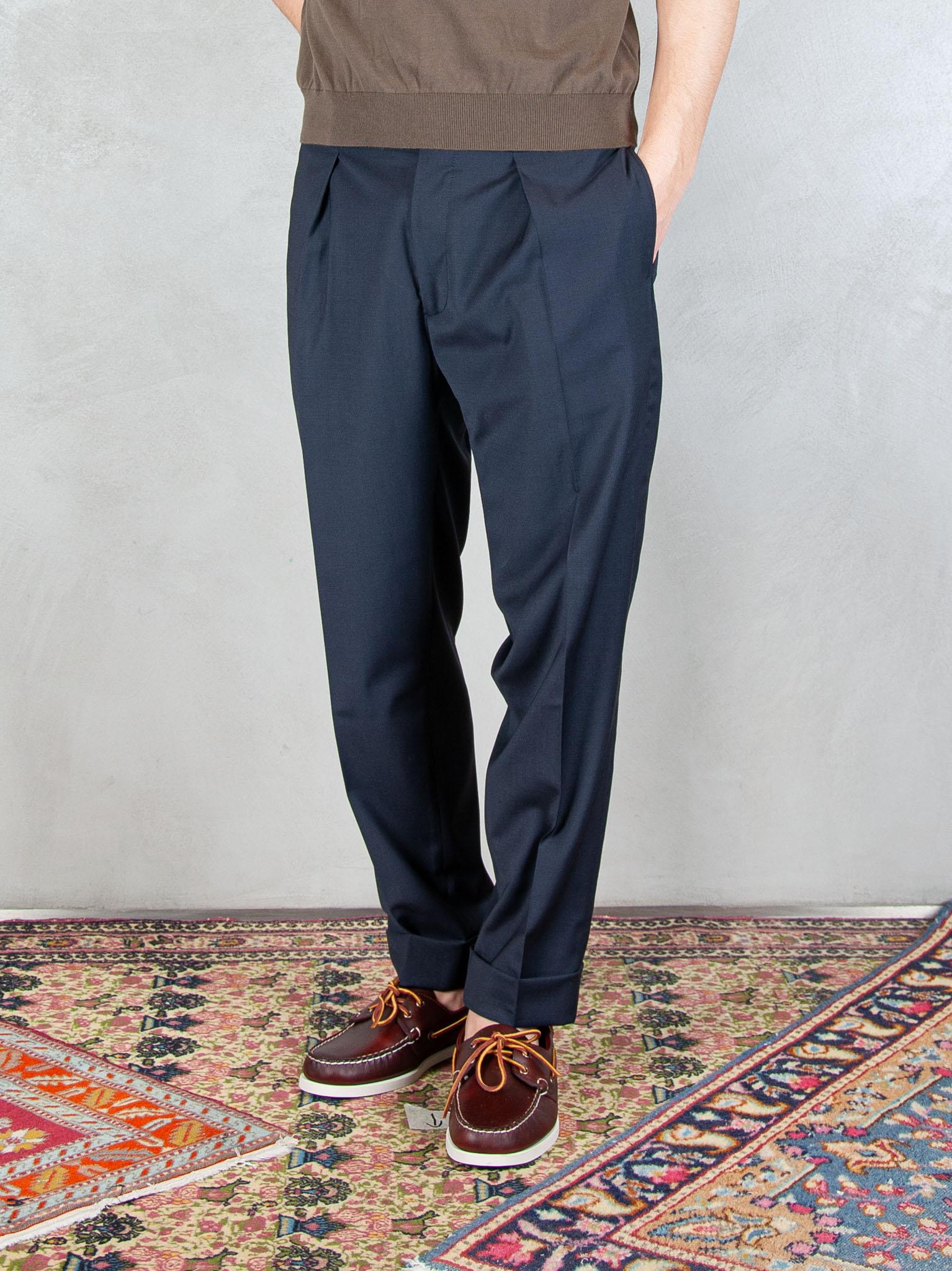 Berwich Pantaloni Chiaia CHIAIA PO1383X-NAVY Berwich 