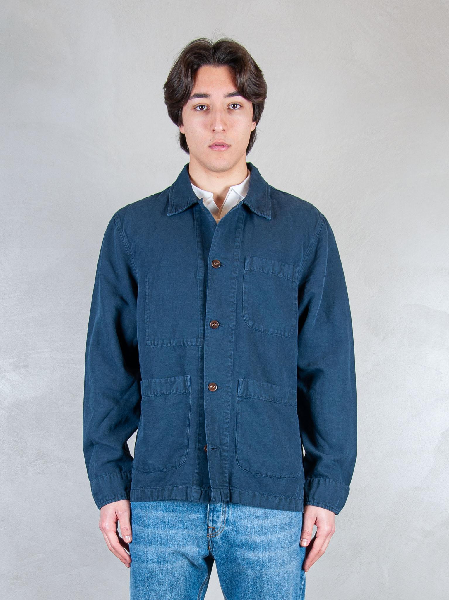 Chesapeak's Overshirt Saint Malò SAINT MALO CTN/LIN-NAVY Chesapeak's 