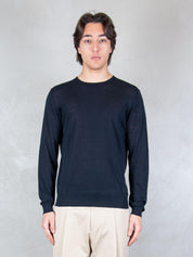 Seinse Maglia <BR/>Girocollo Cotone e Seta ME3318 BLUE NAVY Seinse 