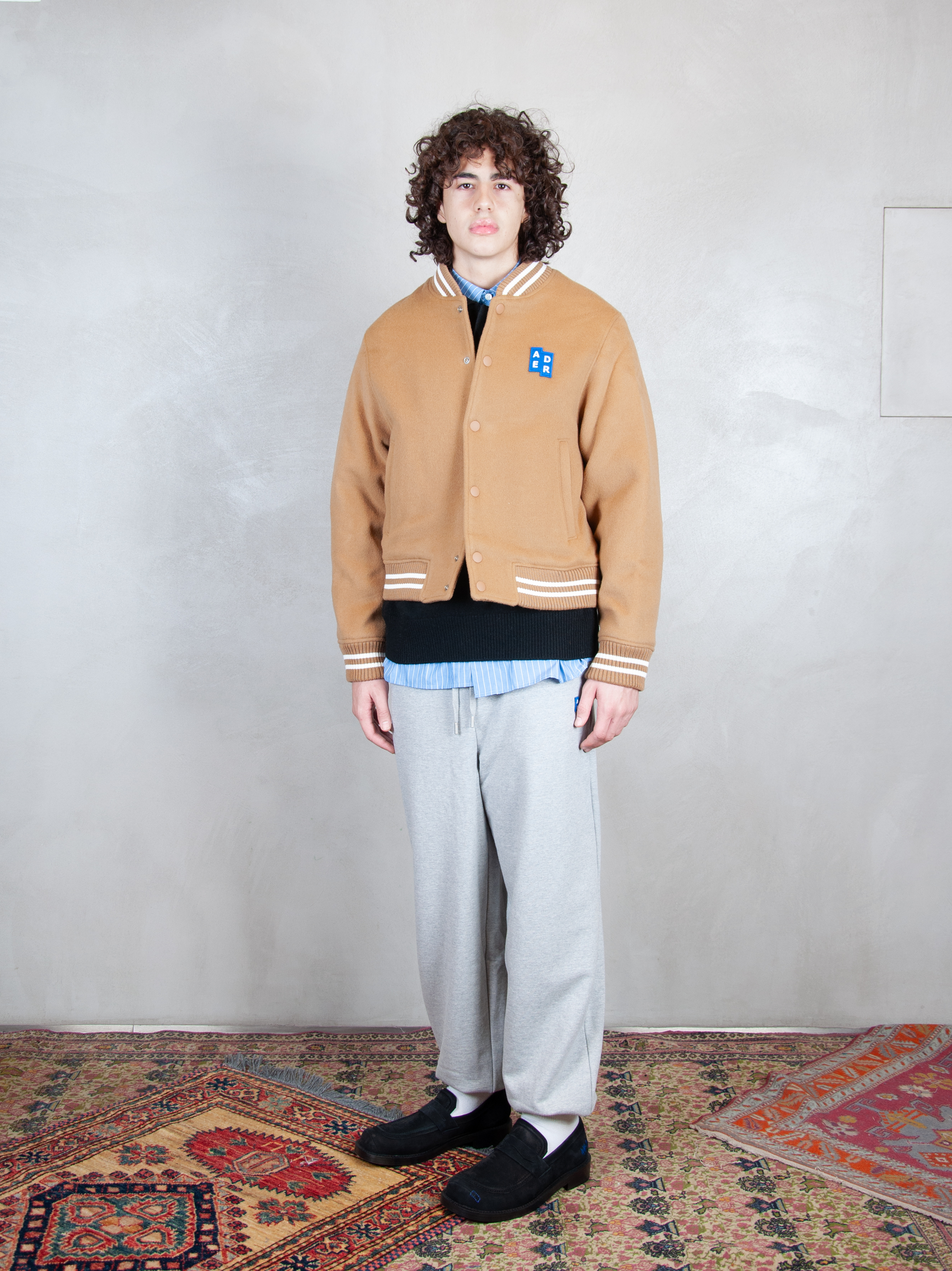 Ader Error Giubbotto College Bomber BM42FYJK0504 CM-CAMEL Ader Error 