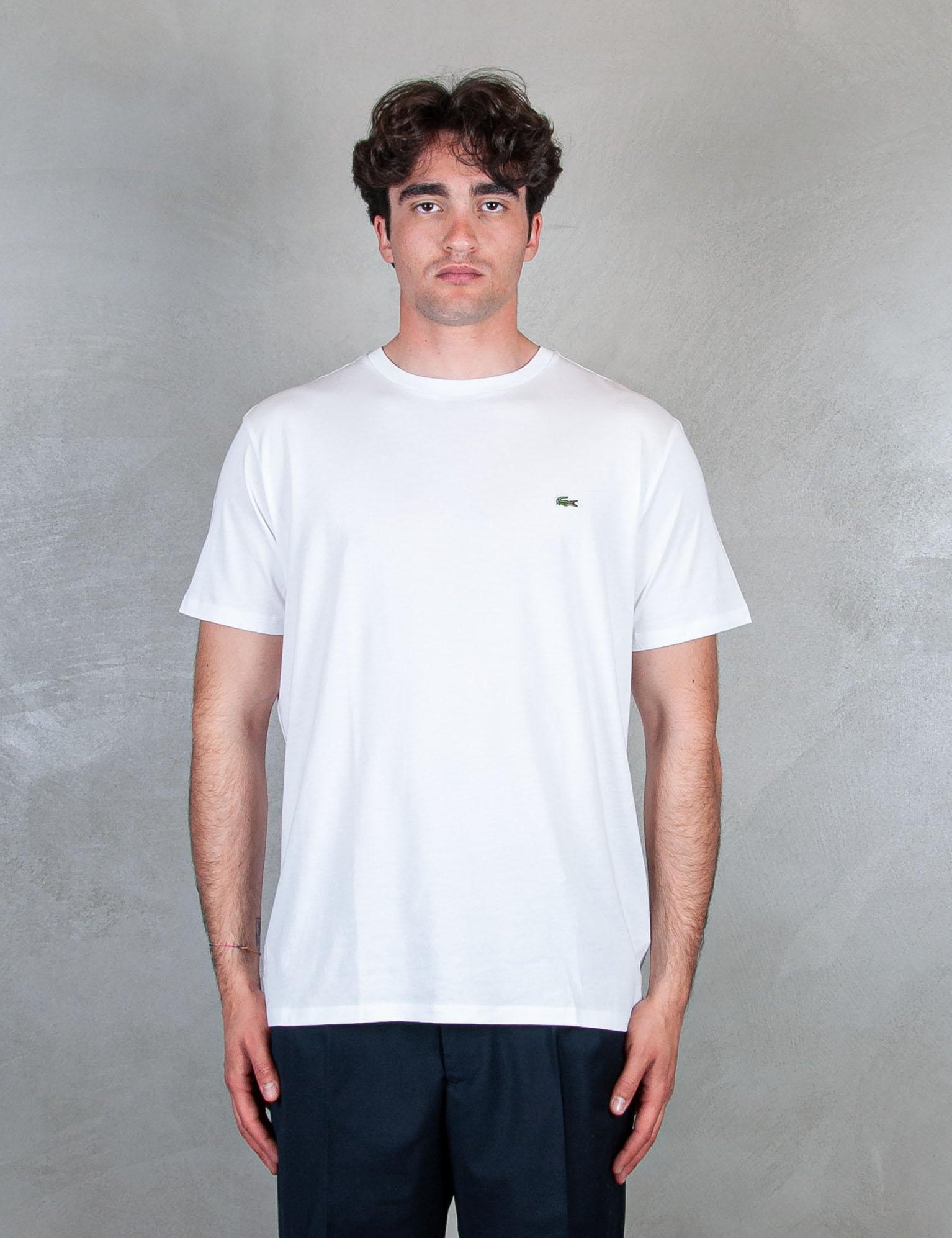 T-Shirt in cotone Pima TH6709 001 Lacoste 