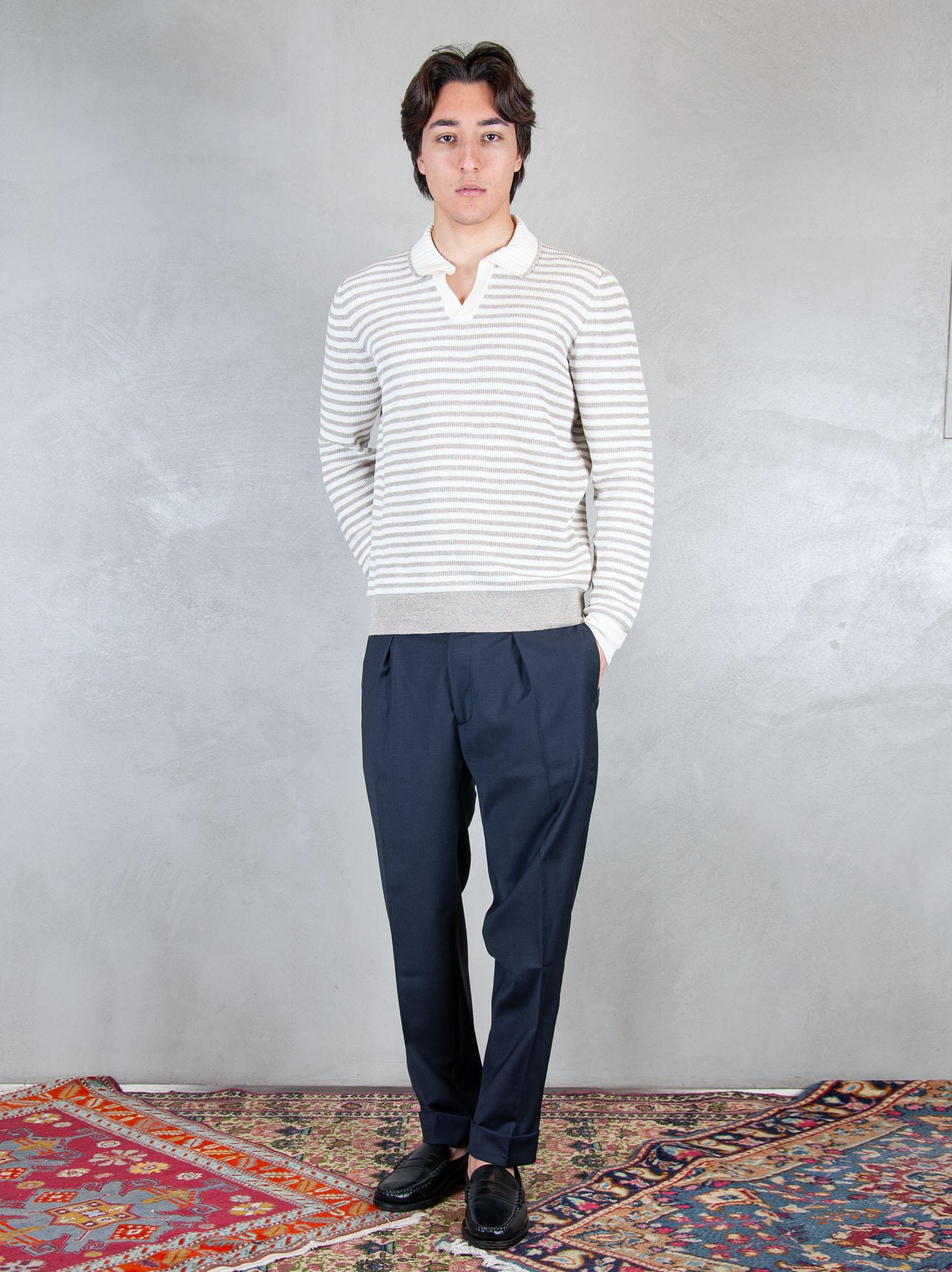 Raphael1966 Maglia Polo Capri Stripes 57150-18669 112 Raphael - Grnsas 
