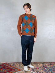 Sun68 Maglia Girocollo Argyle K45160 9380 Sun68 