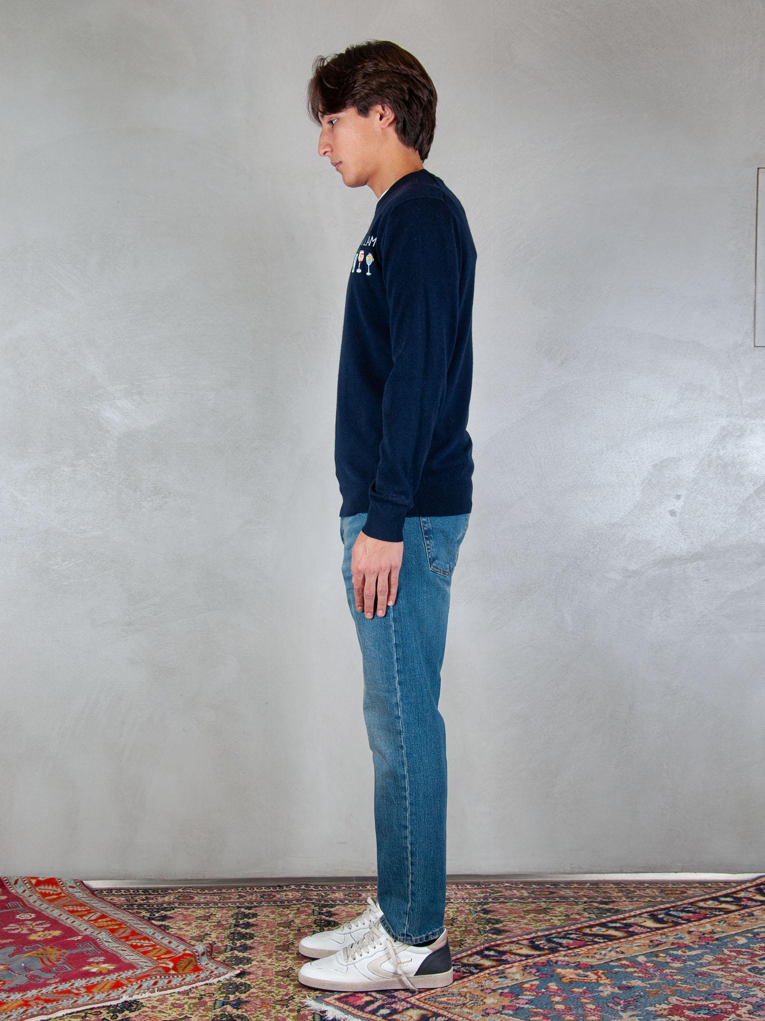 MC2 Saint Barth maglia Heron embroyed wool HER0024 03491I MC2 St Barth 