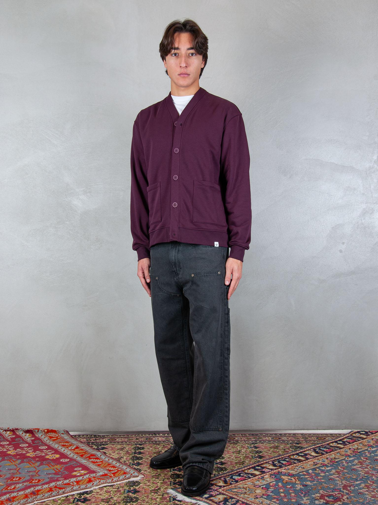 Woc felpa Seattle cardigan SW026FL VINO WOC 