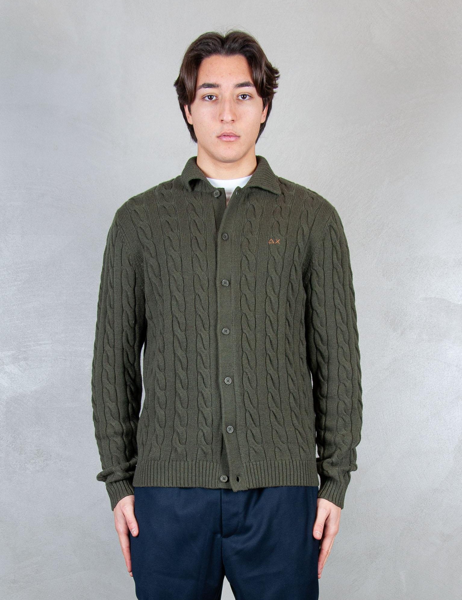 Sun68 Maglia Giacca Treccia K45140 74 Sun68 