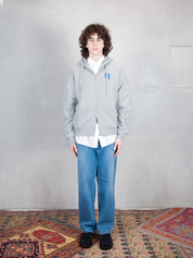 Ader Error Felpa <BR/>Semi Oversized Zipped Hoodie BM42FYHD0401 GR-GREY Ader Error 