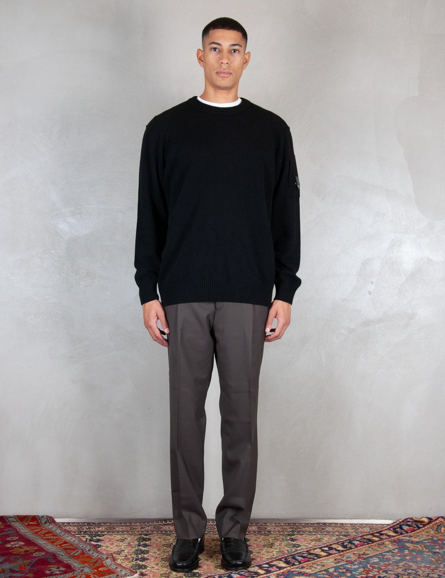 >Lambswool knit KN707A-110149A 999 C.P. company 