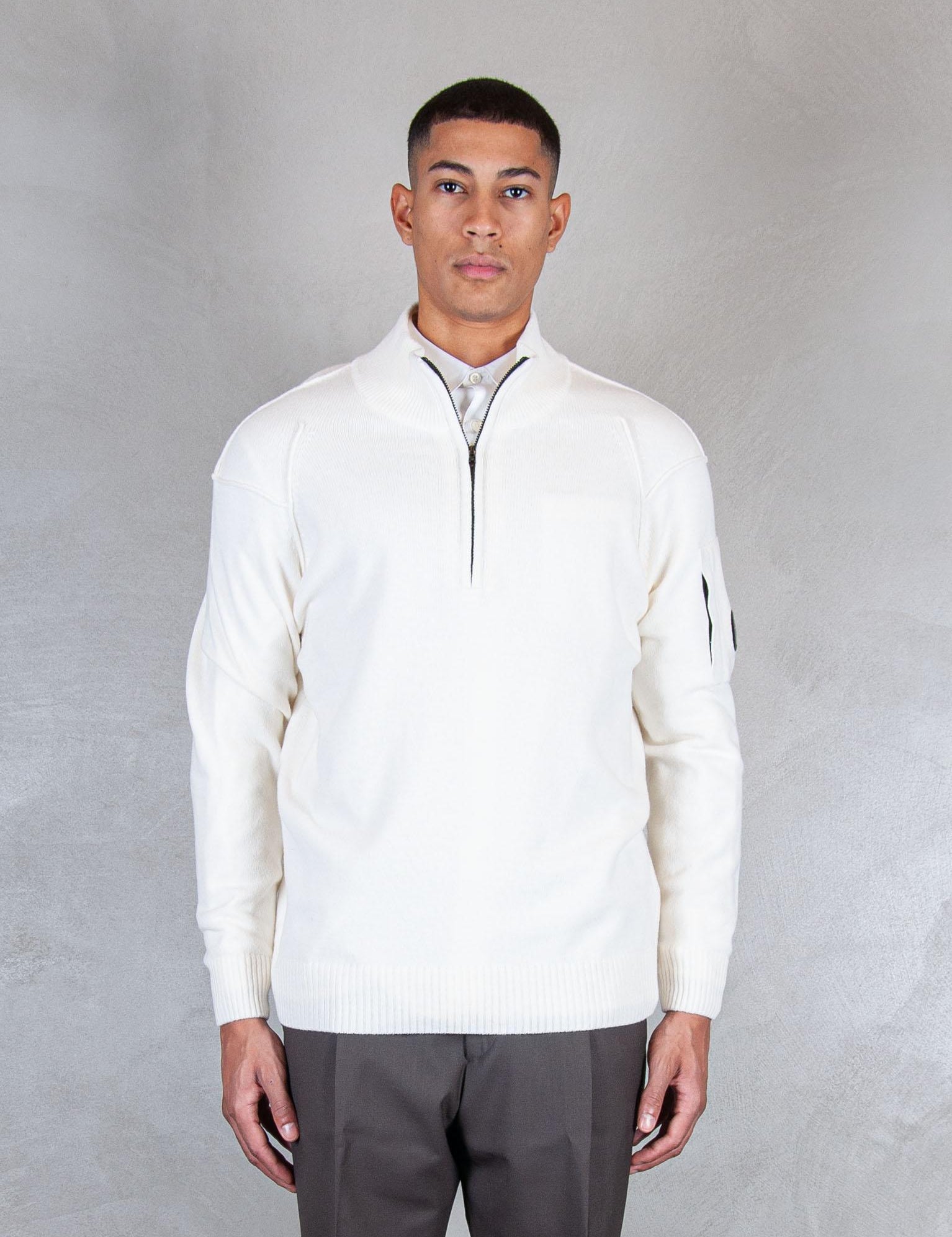 >Lambswool half zip KN709A-110149A 103 C.P. company 