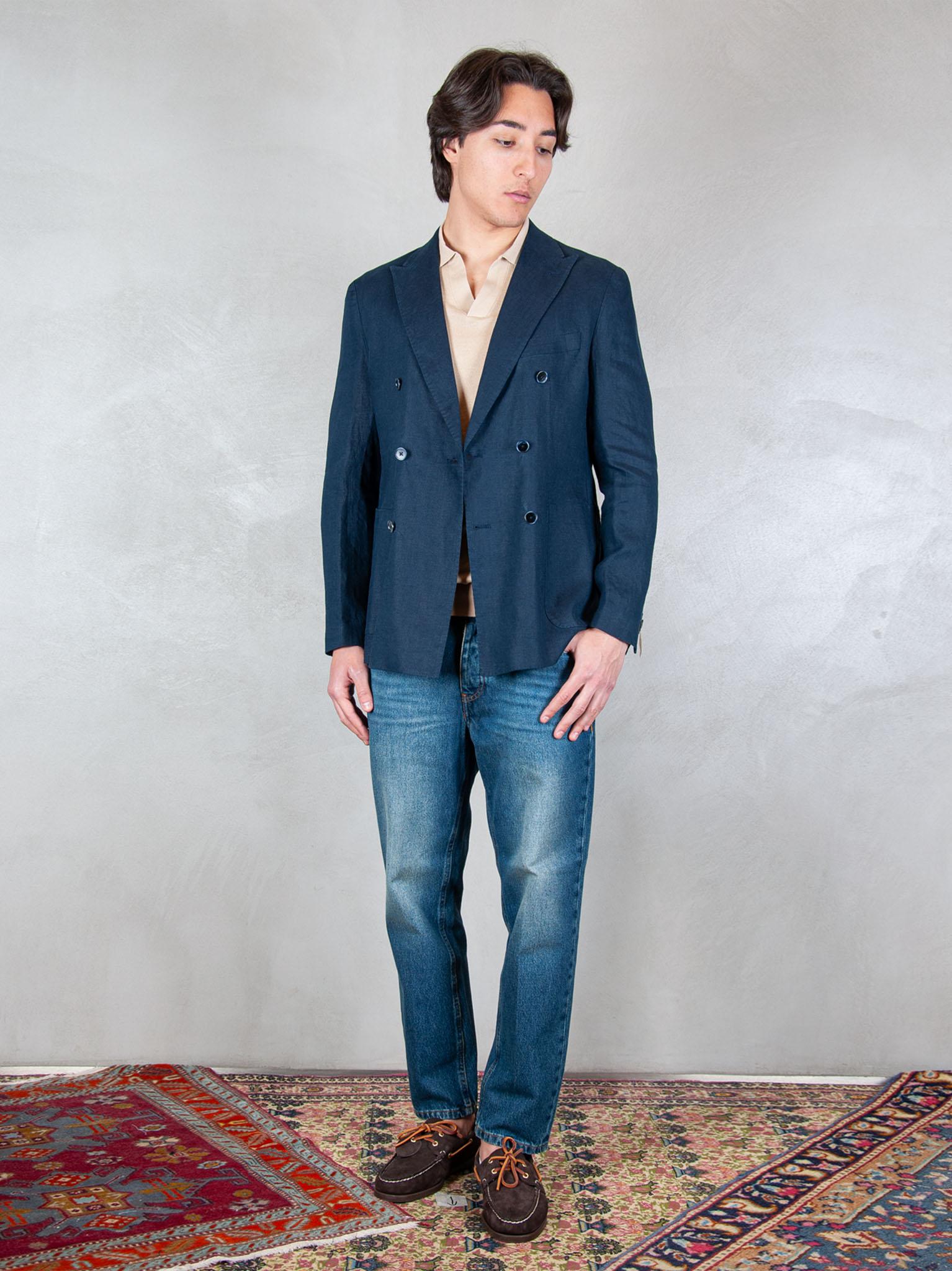 Seinse Giacca Doppiopetto Rever Lancia GAE1131 BLUE NAVY Seinse 