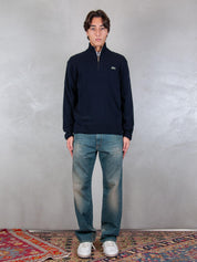 Maglione half zip in lana cardata AH3052 166 Lacoste 