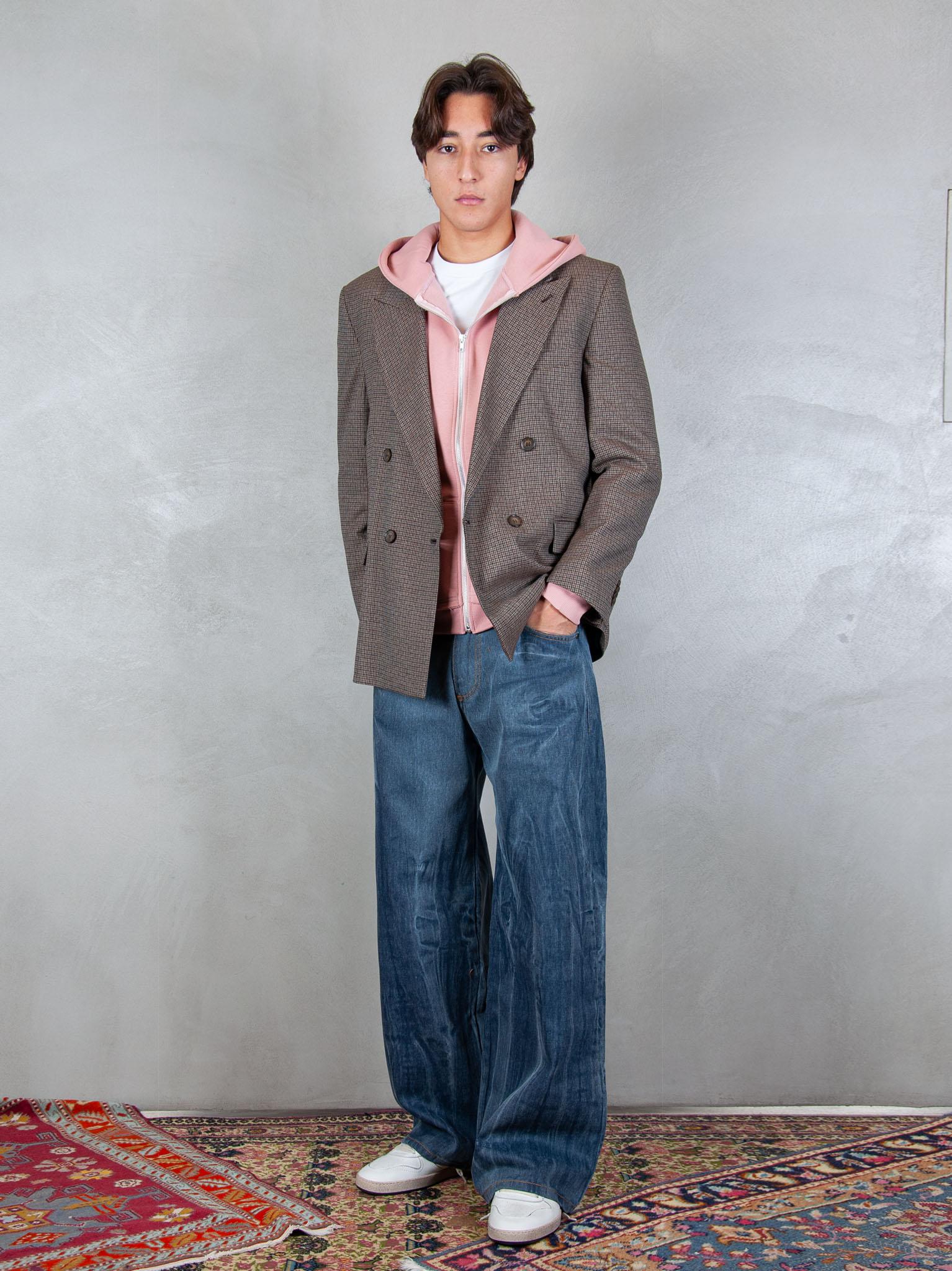 Giacca Oversize GIA3459 MORO I'm Brain 