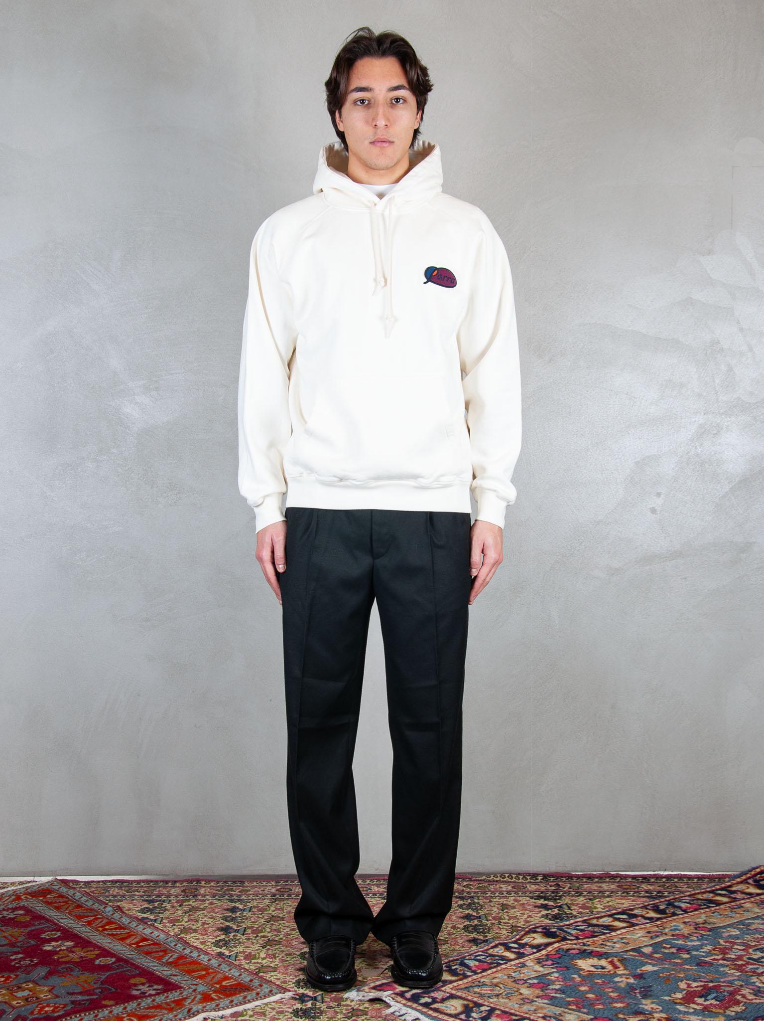 Parra Felpa Circled Script Logo hooded 54430 OFF WHITE Parra 