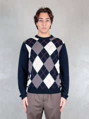 Sun68 Maglia Girocollo Argyle K45160 0747 Sun68 