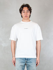 C.P. Company Tshirt <BR/>Logo Crew TS087A-005100W 103 C.P. company 