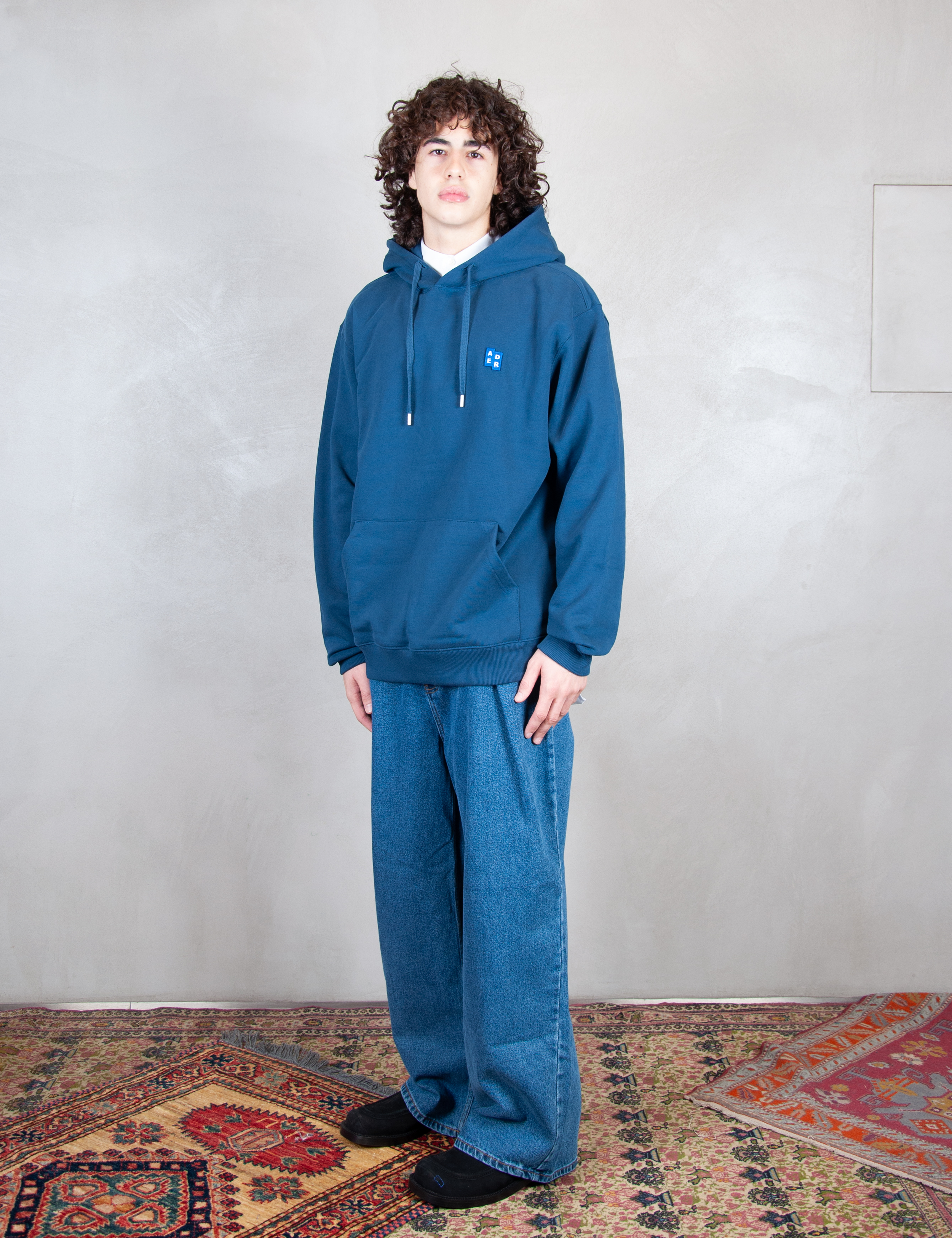 >Semi Oversized Hoodie BMSGFYHD0101 NV-NAVY Ader Error 