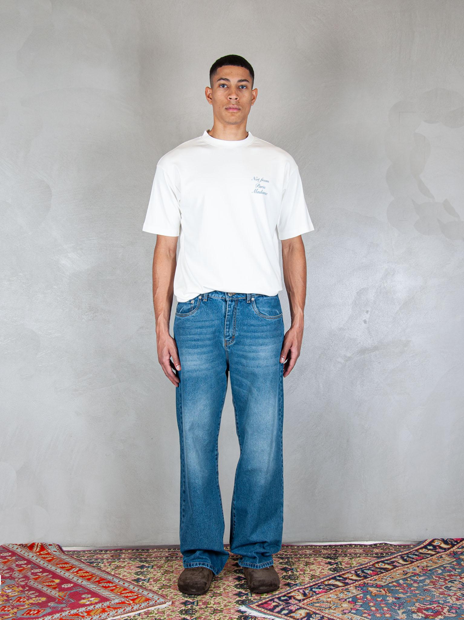 5pocket Flower Denim