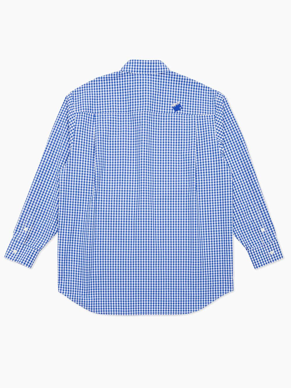 Ader Error Camicia Check Shirt BMSGFYSH0102 BL-BLUE Ader Error 