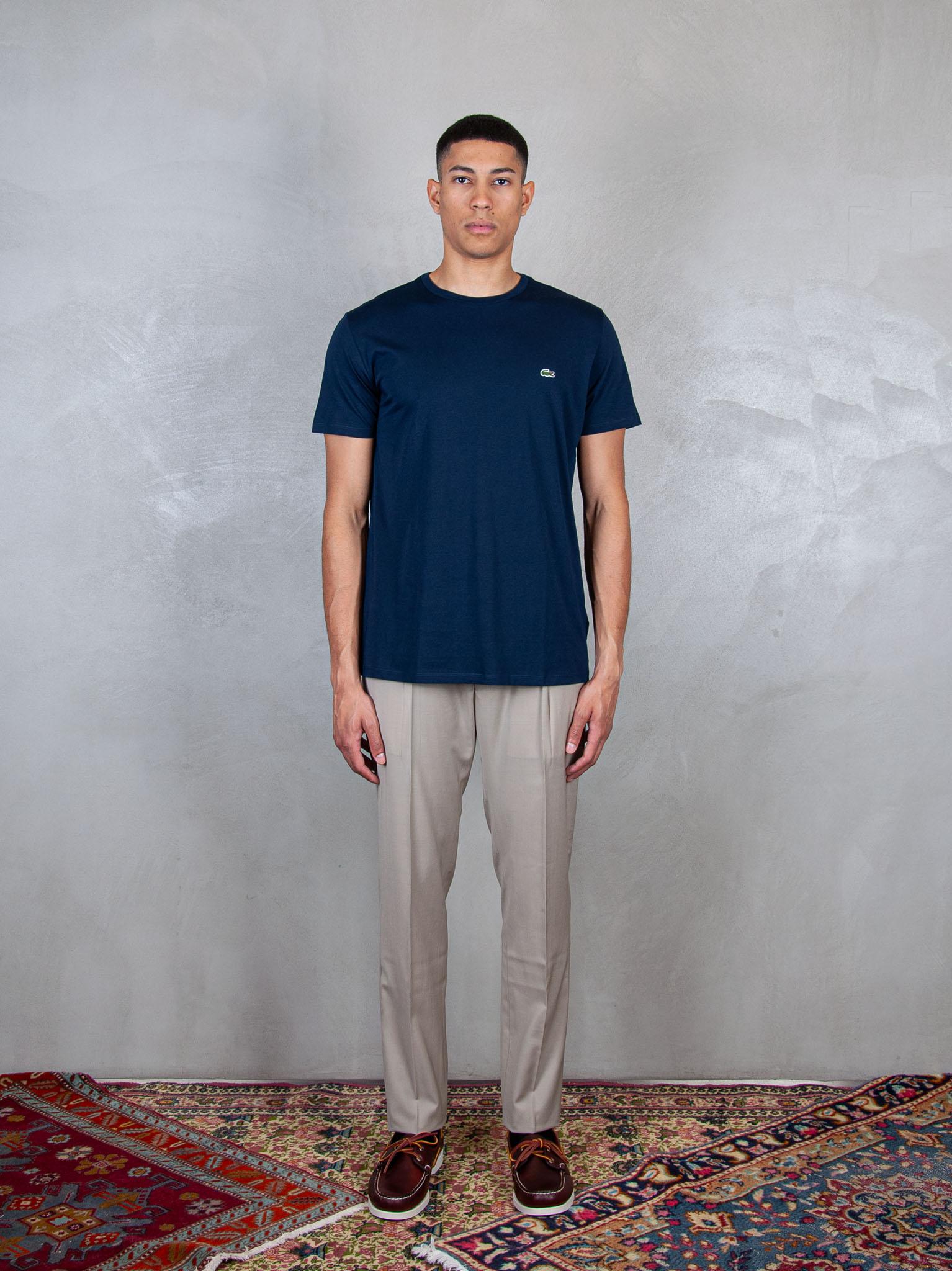 T-Shirt in cotone Pima TH6709 166 Lacoste 