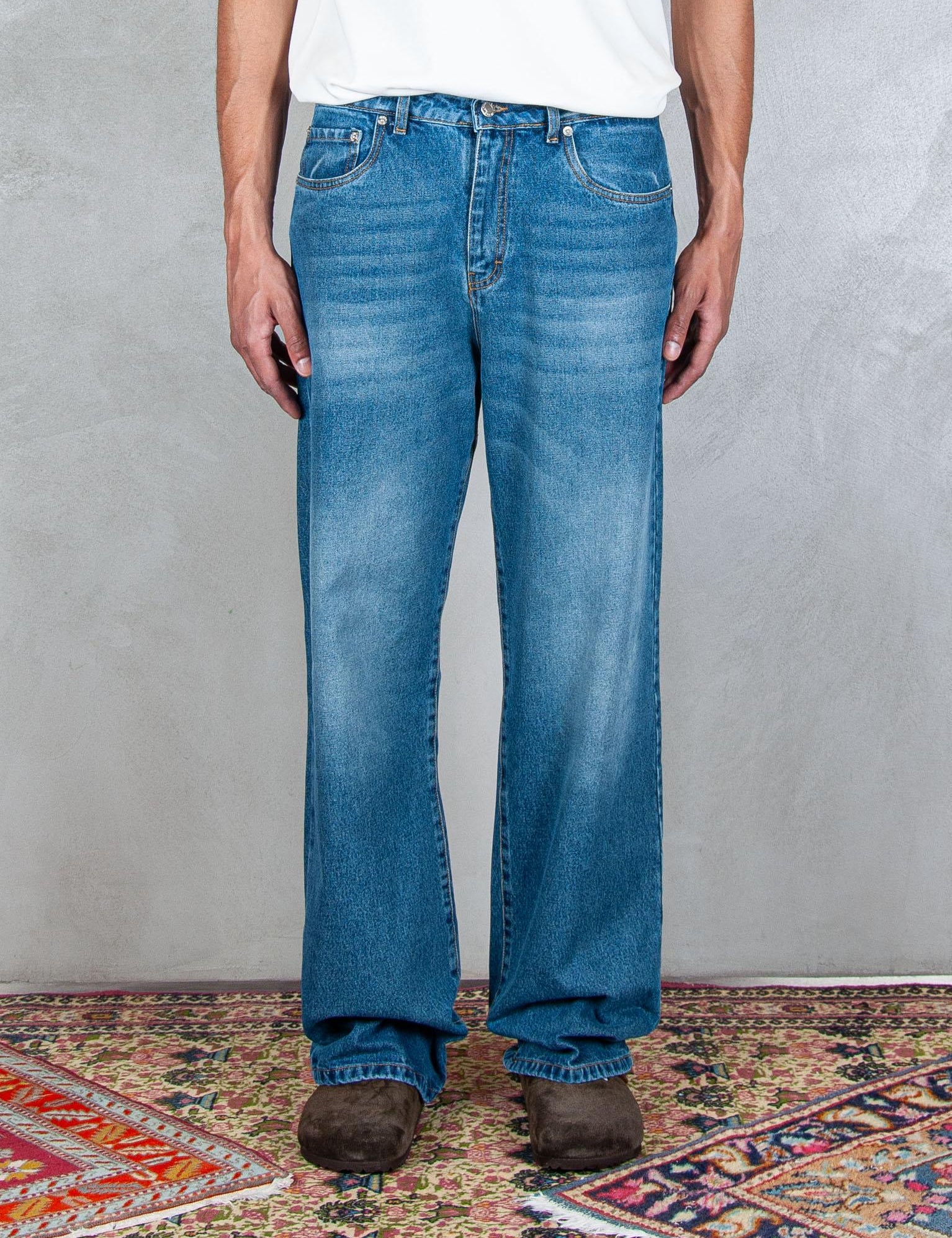 >5pocket Flower Denim FLOWER SAND Hi Five 