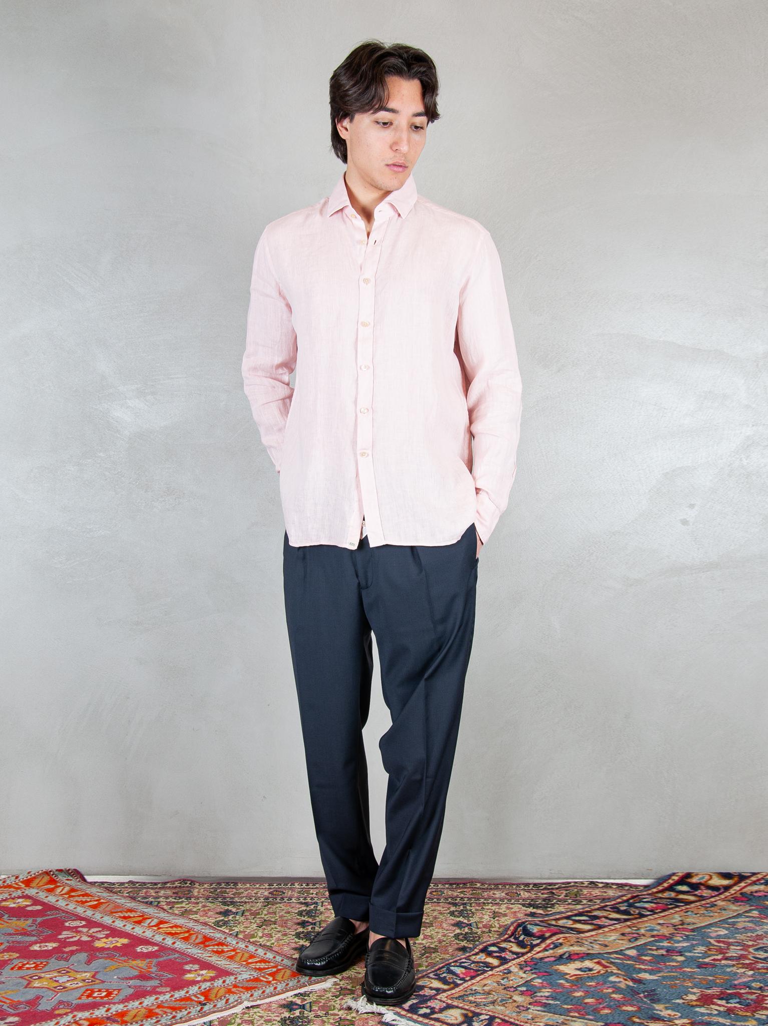 Tintoria Mattei Camicia Lino TNP J66-UI5 Tintoria Mattei 