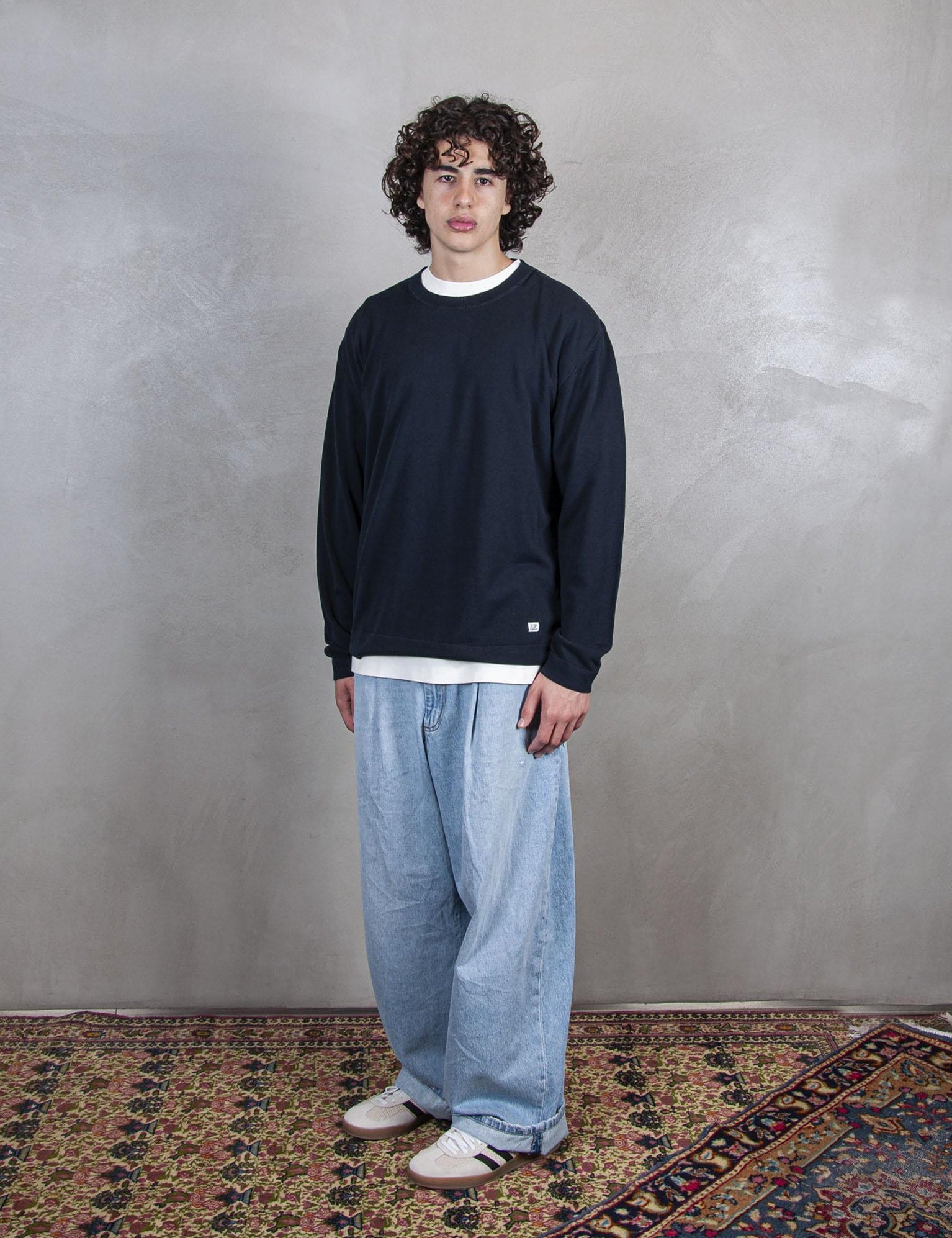 Crewneck Cotton Crepe KN089A-6323O 888 C.P. company 