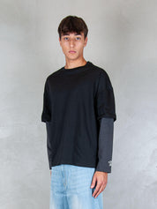 Hi Five T-Shirt <BR/>Double Sleeve DOUBLE SLEEVE NERO Hi Five 