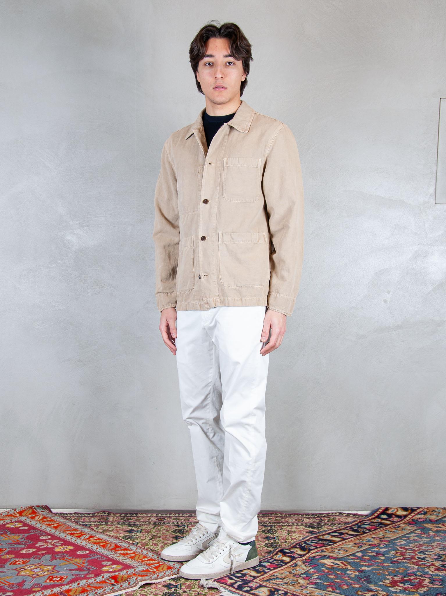 Chesapeak's Overshirt Saint Malò SAINT MALO CTN/LIN-SAND Chesapeak's 