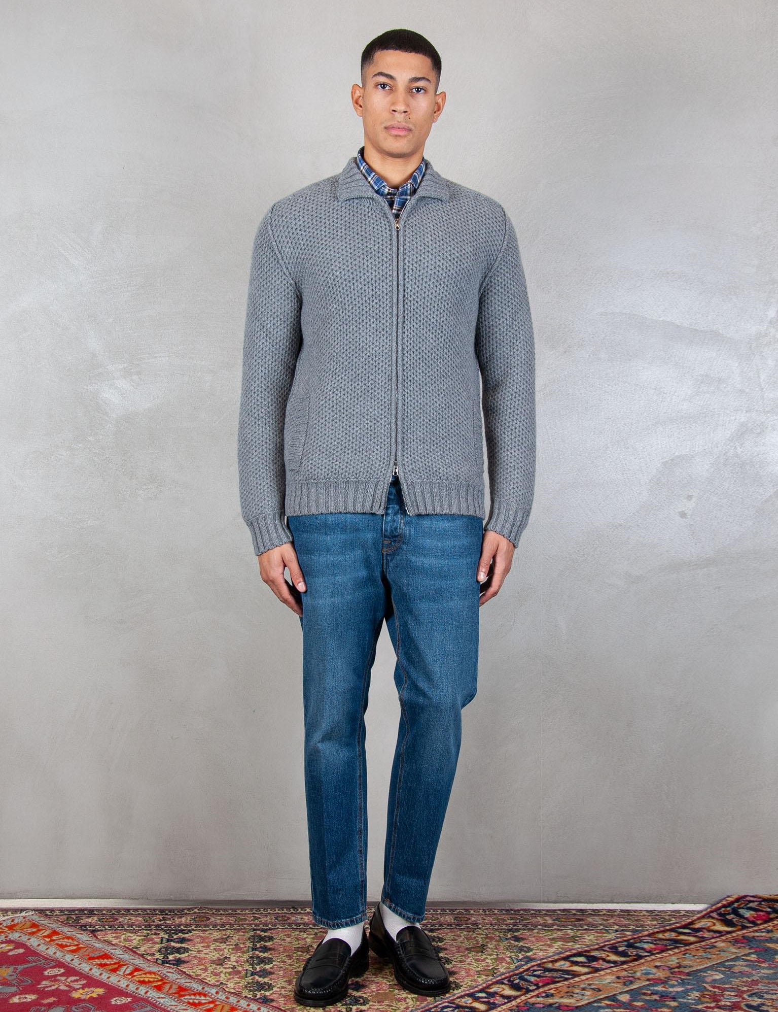 >Giubbotto Zip Nido d'Ape LG1207 04 Luigi Gentile 