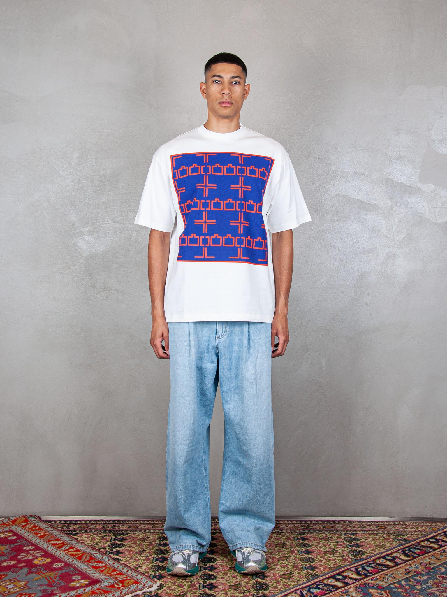 TTT T-Shirt Dashed Line tee 13TS003 WHITE TTT 