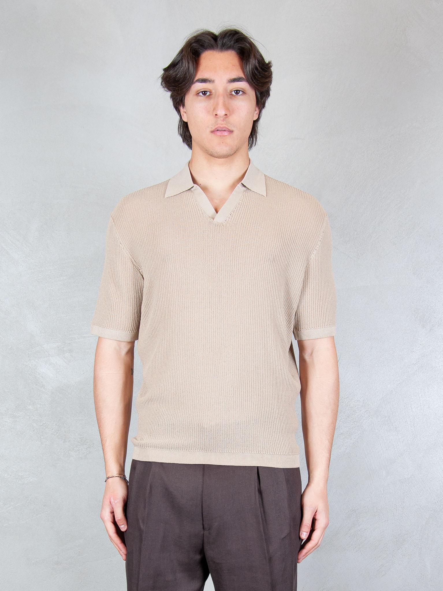 Seinse Maglia Polo Capri Traforata ME3203 BEIGE Seinse 