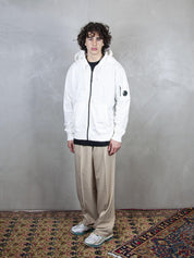 Hooded Sweatshirt Open Light Fleece SS057A-2246G 103 C.P. company 