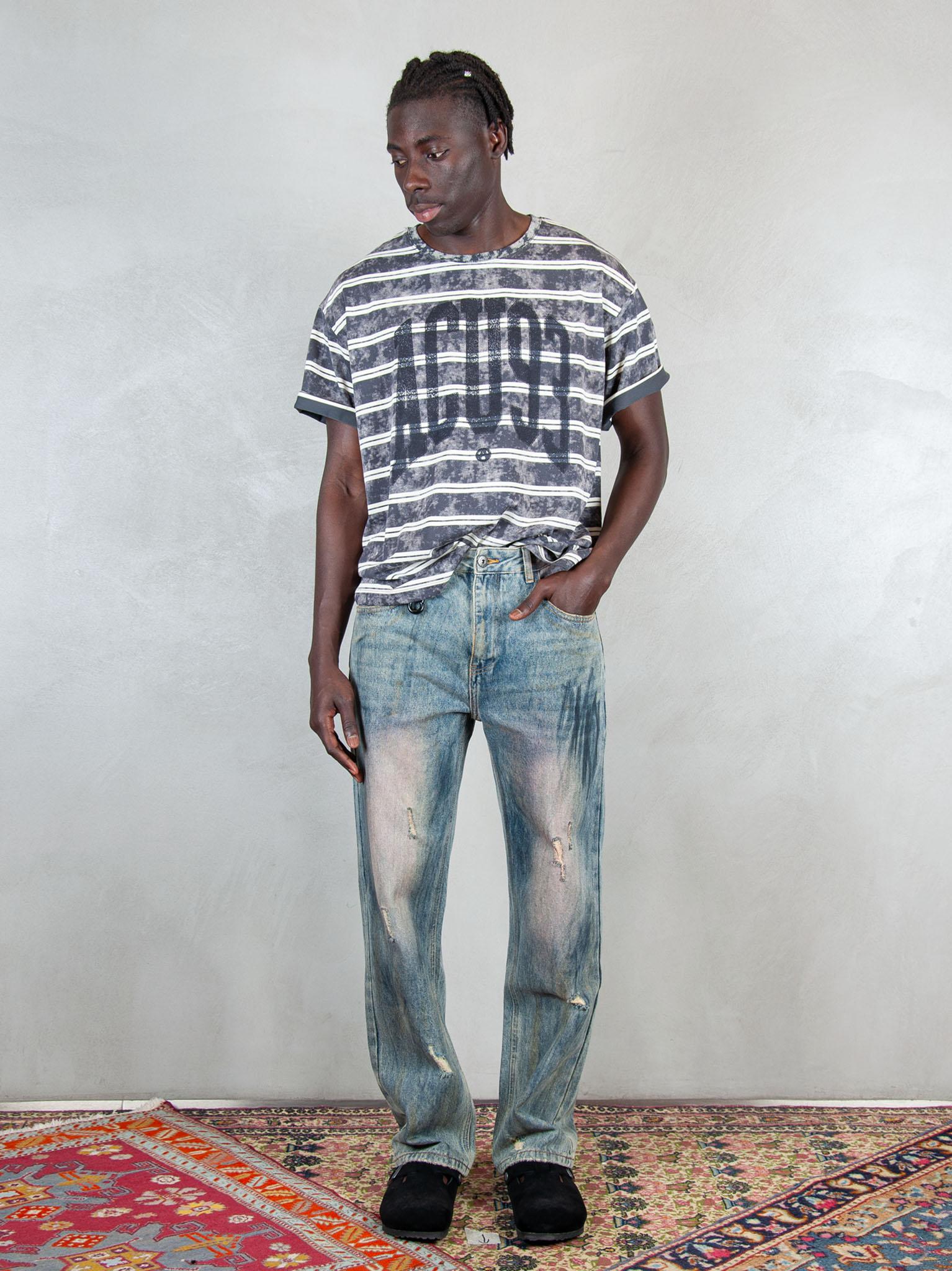 Acupuncture T-shirt Acid Stripes ACID STRIPES STEEL GREY Acupuncture 